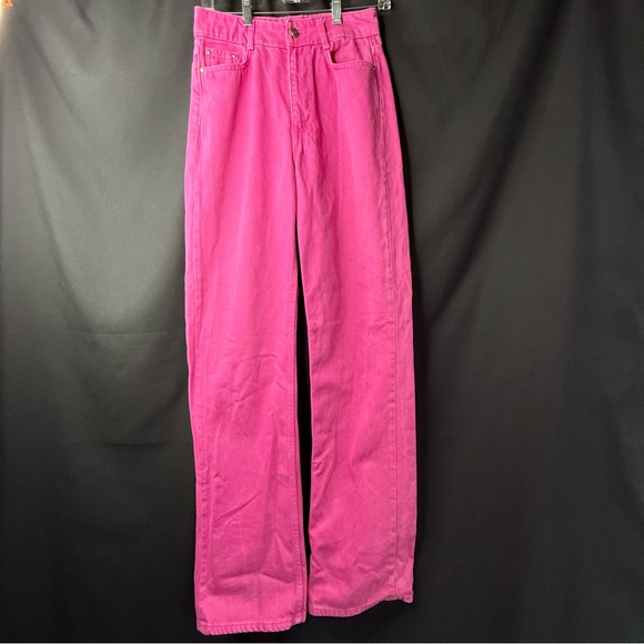 Zara Fuchsia Pink Jeans Size 4. EUC - Picture 4 of 14